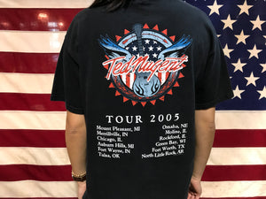 Ted Nugent 2005 Tour Original Vintage Rock T-shirt by Tennessee River USA