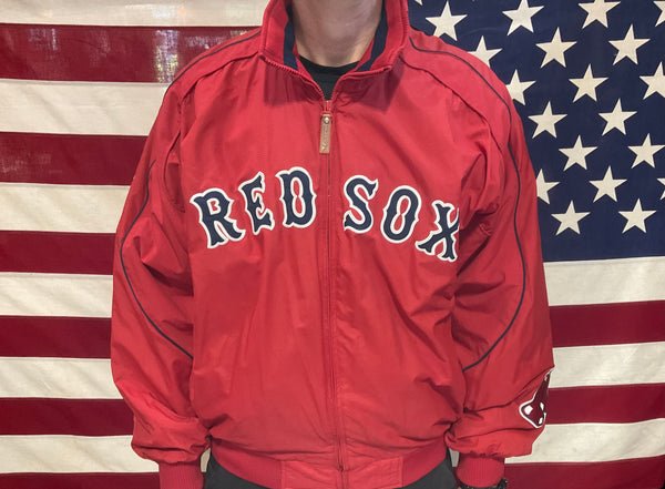 Boston Red Sox MLB Vintage 90's Mens Nylon Lined Jacket By