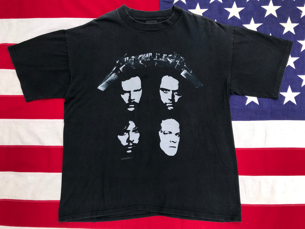 Metallica 1991 “ Black Album Nth America Tour “Original Vintage Rock T-Shirt by Metallica Made in USA