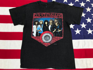 WHITESNAKE Serpens Albus North American Tour 1987-88 Original Vintage Rock T-Shirt USA