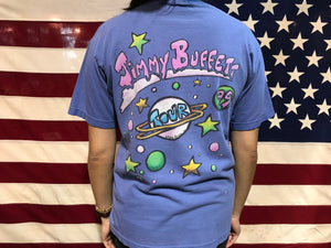 Jimmy Buffett Beach House On The Moon Tour 1999 Original Vintage Rock T-Shirt