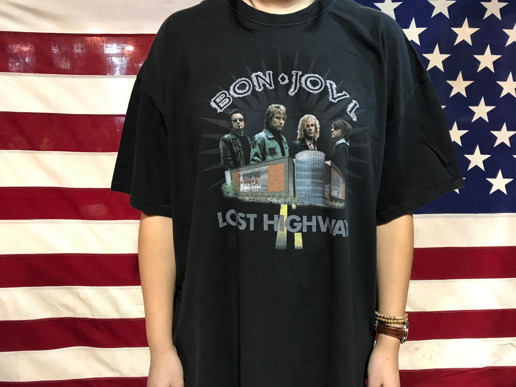 Bon Jovi 2007 “  Lost Highway “ Tour Original Vintage Rock T-Shirt