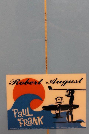 Robert August - Rare Limited Edition “ Paul Frank Julius “ 9ft Long Surf Board