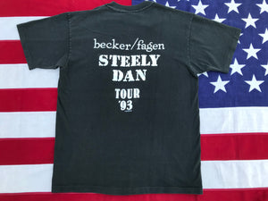 Steely Dan Tour ‘93 - Becker/Fagen Original Vintage Rock T-Shirt by Giant Made in USA