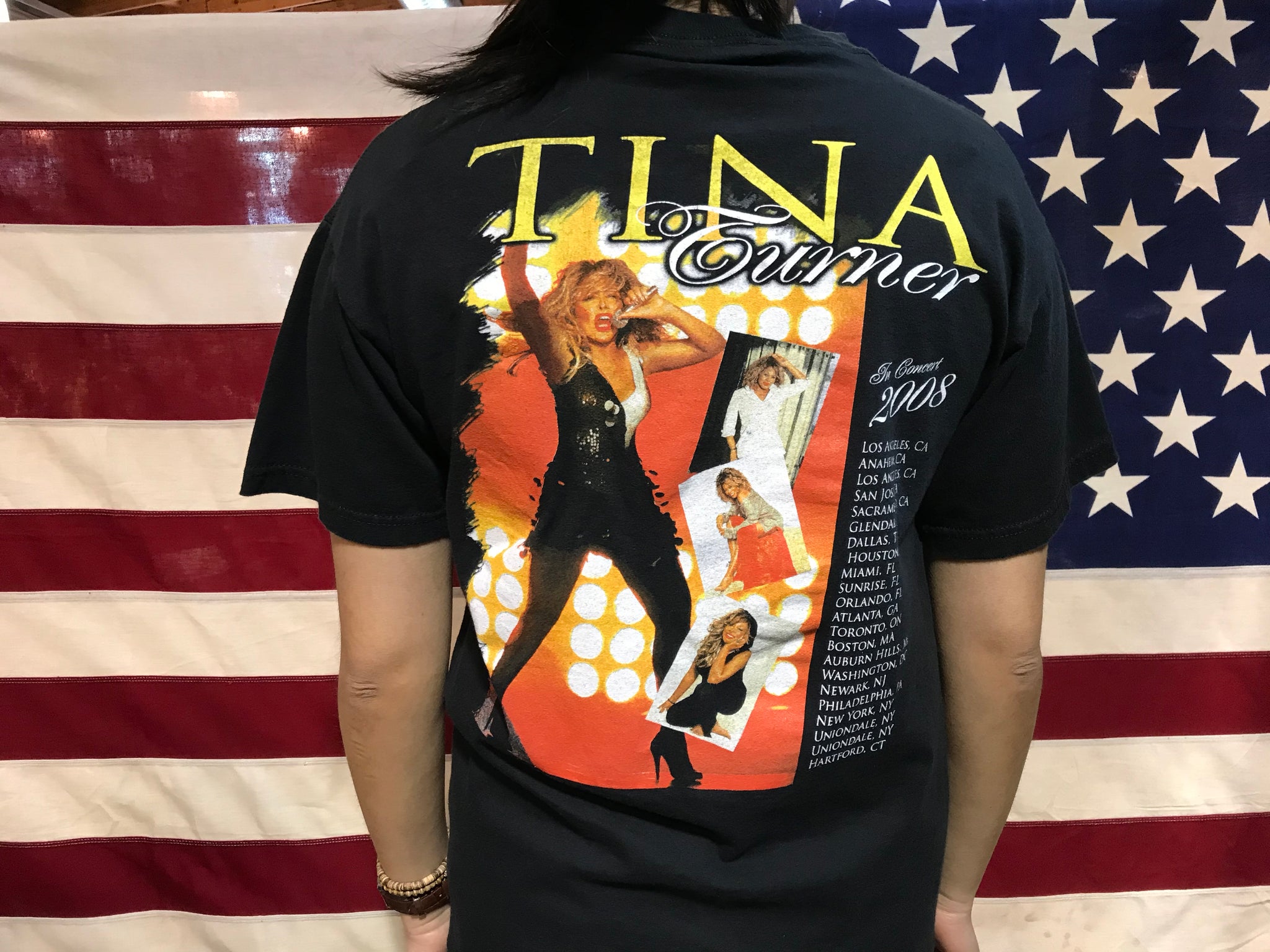 Tina Turner In Concert Tour USA  Original Vintage Rock T Shirt