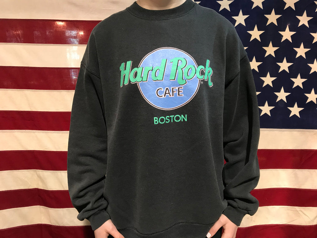Hard Rock Cafe “ Boston “ 90’s Vintage Crew Sweat Made In USA