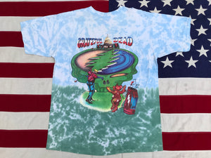 Grateful Dead Tour ‘94 - Rare - R.Stephen Sauer ‘94 “ Grateful Golfer “ Original Vintage Rock Tie Dye T-Shirt by Clay Hill Dry Goods Made In USA