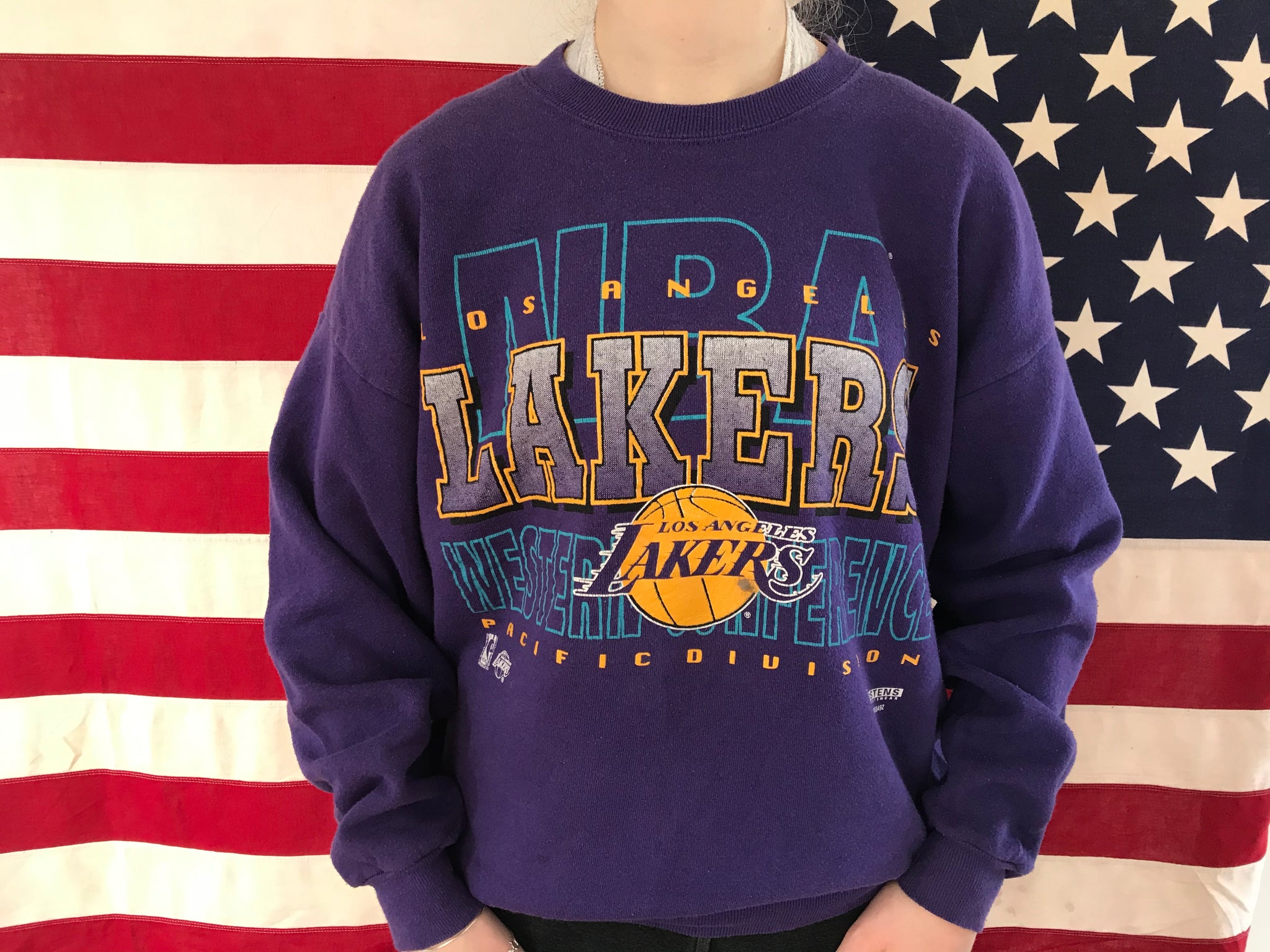 Los Angeles Lakers NBA 90's Vintage Crew Sporting Sweat by Jostens Spo –  American Vintage Clothing Co.
