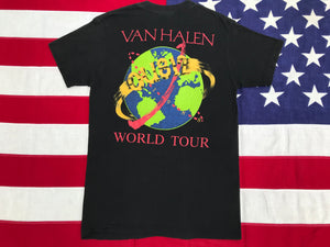 Van Halen OU812 1988 World Tour Original Vintage Rock T-Shirt by Spring Ford Classic Sportswear Made in USA