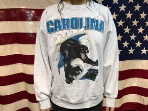 Carolina Panthers NFL 1993 Vintage Crew Sporting Sweat by Nutmeg Mills®️Made in USA