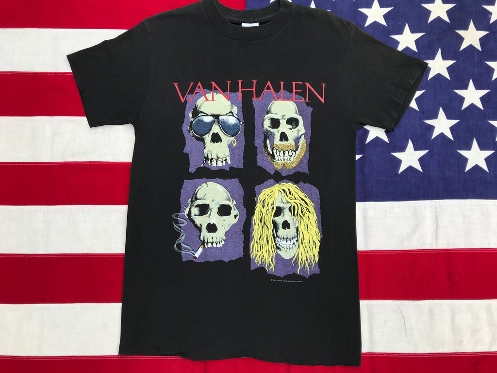 Van Halen OU812 1988 World Tour Original Vintage Rock T-Shirt by Spring Ford Classic Sportswear Made in USA