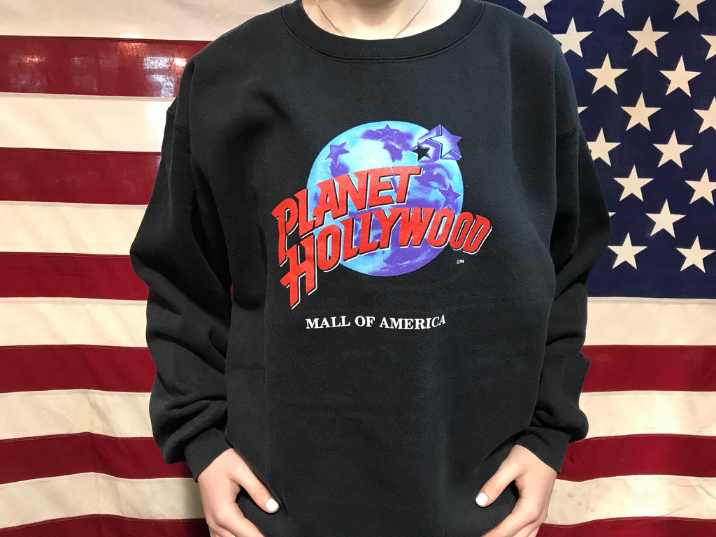 Planet Hollywood “ Mall Of America “ 90’s Vintage Crew Sweat Made In USA