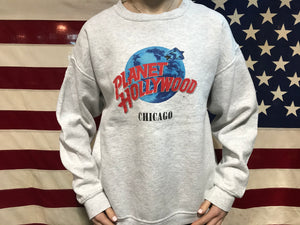 Planet Hollywood “ Chicago “ 90’s Vintage Crew Sweat Made In USA