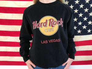 Hard Rock Cafe “ Las Vegas “ 90’s Vintage Crew Sweat Made In USA