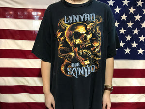 Lynyrd Skynyrd Rock & Rebels 2008 Tour Original Vintage Rock T-Shirt