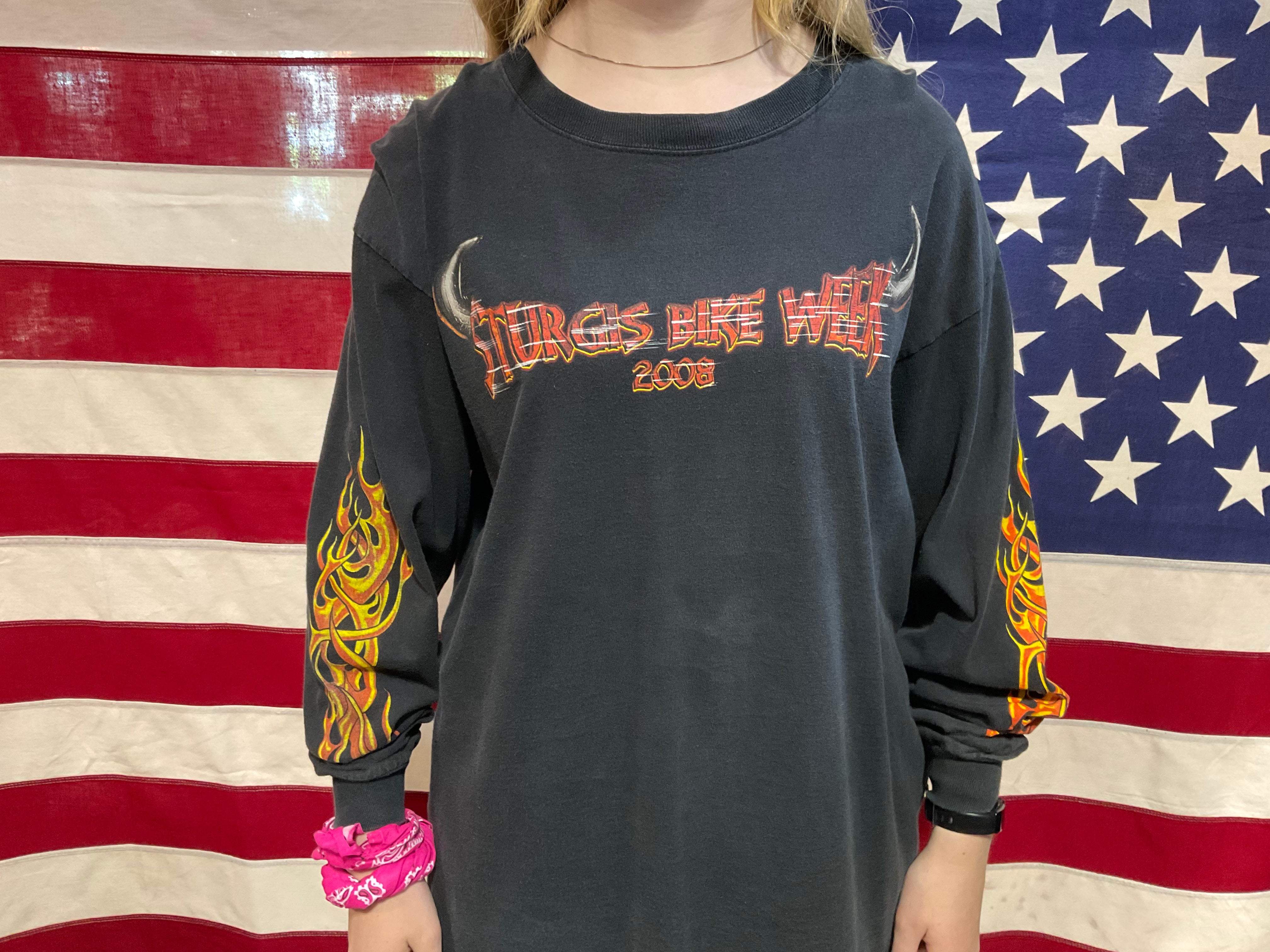 Sturgis Bike Week©️SBW 2008 Long Sleeve T.Shirt by Delta USA 