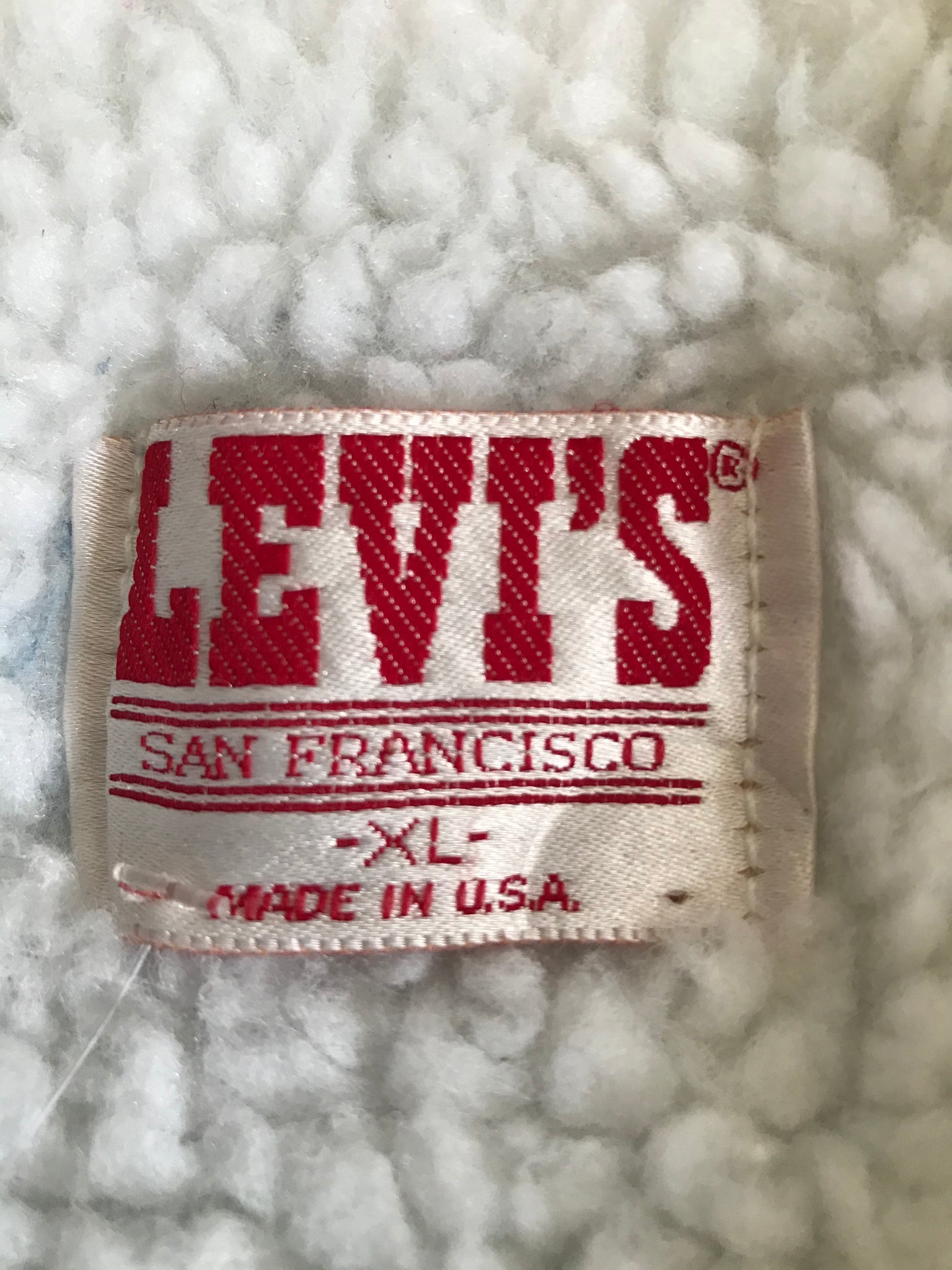 Levis Denim Mens Vintage Sherpa Trucker Jacket