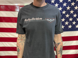 Harley Davidson Vintage Mens T-Shirt Print Year ©️1995 H-D Toledo, Ohio. Made In USA