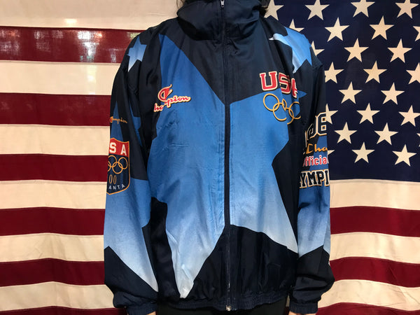 Champion Official USA Olympic Summer Team Vintage Windbre – American Clothing Co.