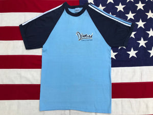 Neil Diamond - World Tour 1983 Original Vintage Rock T-Shirt Raglan Sleeve Ringer by The Knits™️ Made in USA