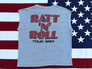 RATT - Tour 1984 - RATT ‘N’ ROLL Original Vintage Rock T-Shirt by Tour Sportswear Made in USA