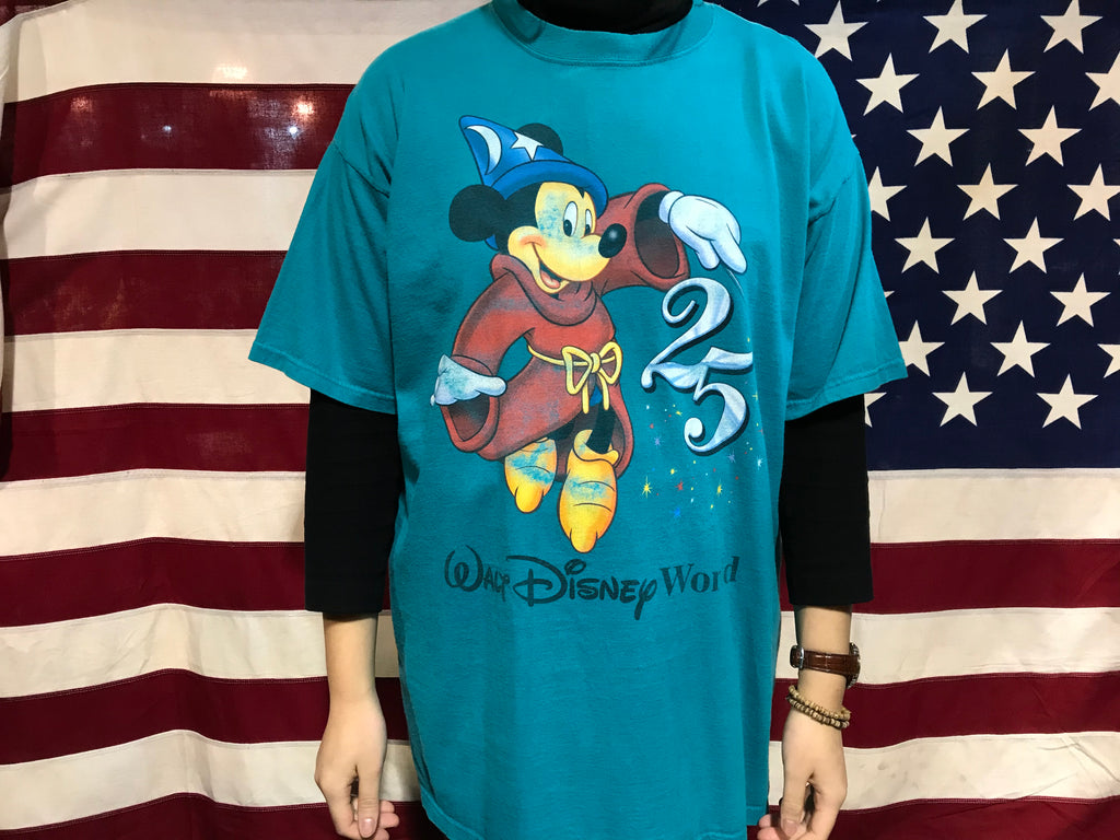 Mickey Mouse 25 Years Walt Disney World 90’s Vintage Crew T-Shirt by Mickey Inc