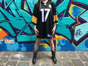 NFL Pittsburgh Steelers Vintage 90's Mens Jersey Wallace 17 By Ree American Vintage Clothing Co. NFL Pittsburgh Steelers Vintage 90's Mens Jersey Wallace 17 By Ree American Vintage Clothing Co.