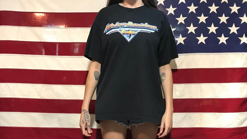 Harley Davidson Cafe New York Vintage 90’s T-Shirt Made in USA