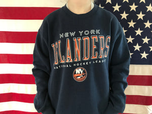 New York Islanders NHL 90’s Ice Hockey Vintage Crew Sporting Sweat by Pro Player®️Made in USA