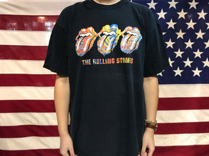 Rolling Stones  “ Three Tongues “ Original Vintage Rock T-Shirt by Anvil USA