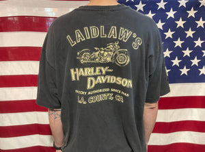 Harley Davidson Vintage Mens T-Shirt Dated©️1993 L.A.County, CA Made in  USA