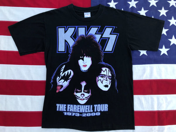 Kiss ®️The Farewell Tour 1973-2000 Original Vintage Rock T-Shirt 