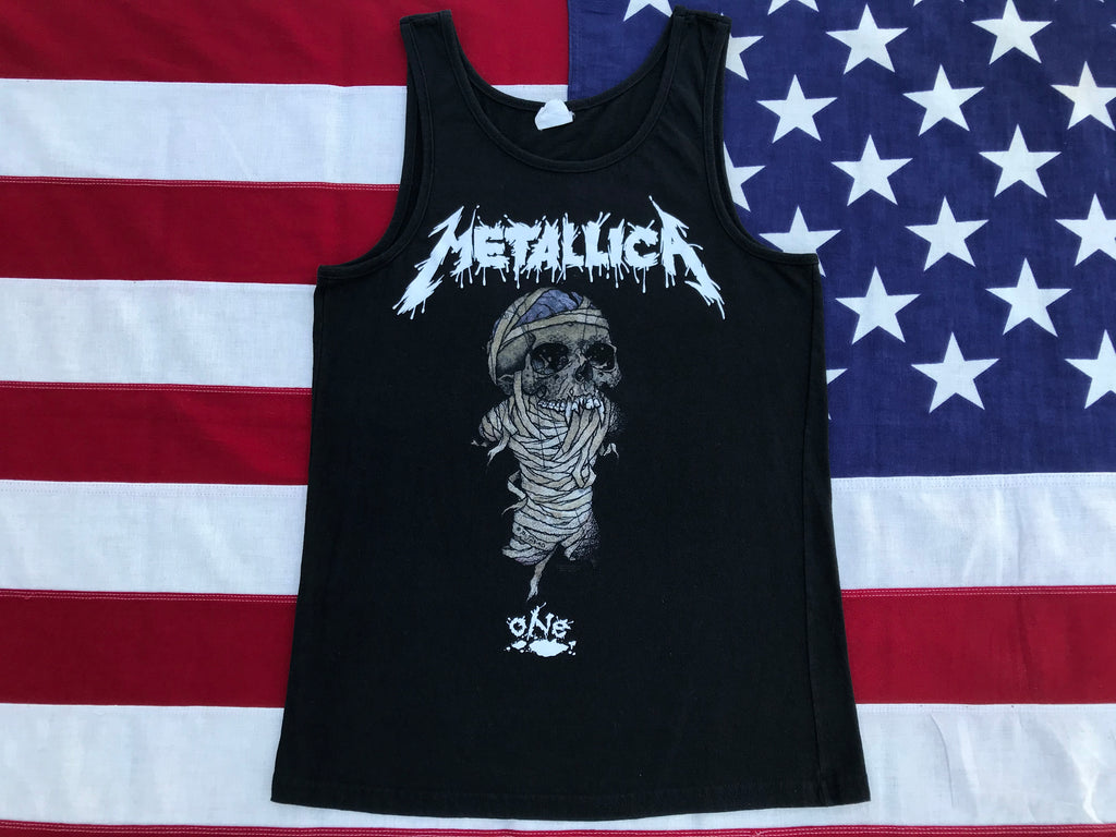 Metallica One 1990’s RARE©️Pushead - Artist Original Vintage Rock T-Shirt by Bay Island Sportswear USA