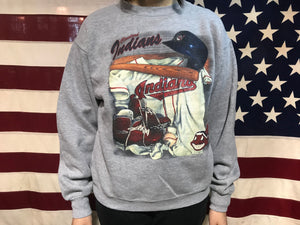 Cleveland Indians MLB 90’s Vintage Crew Sporting Sweat by Nutmeg