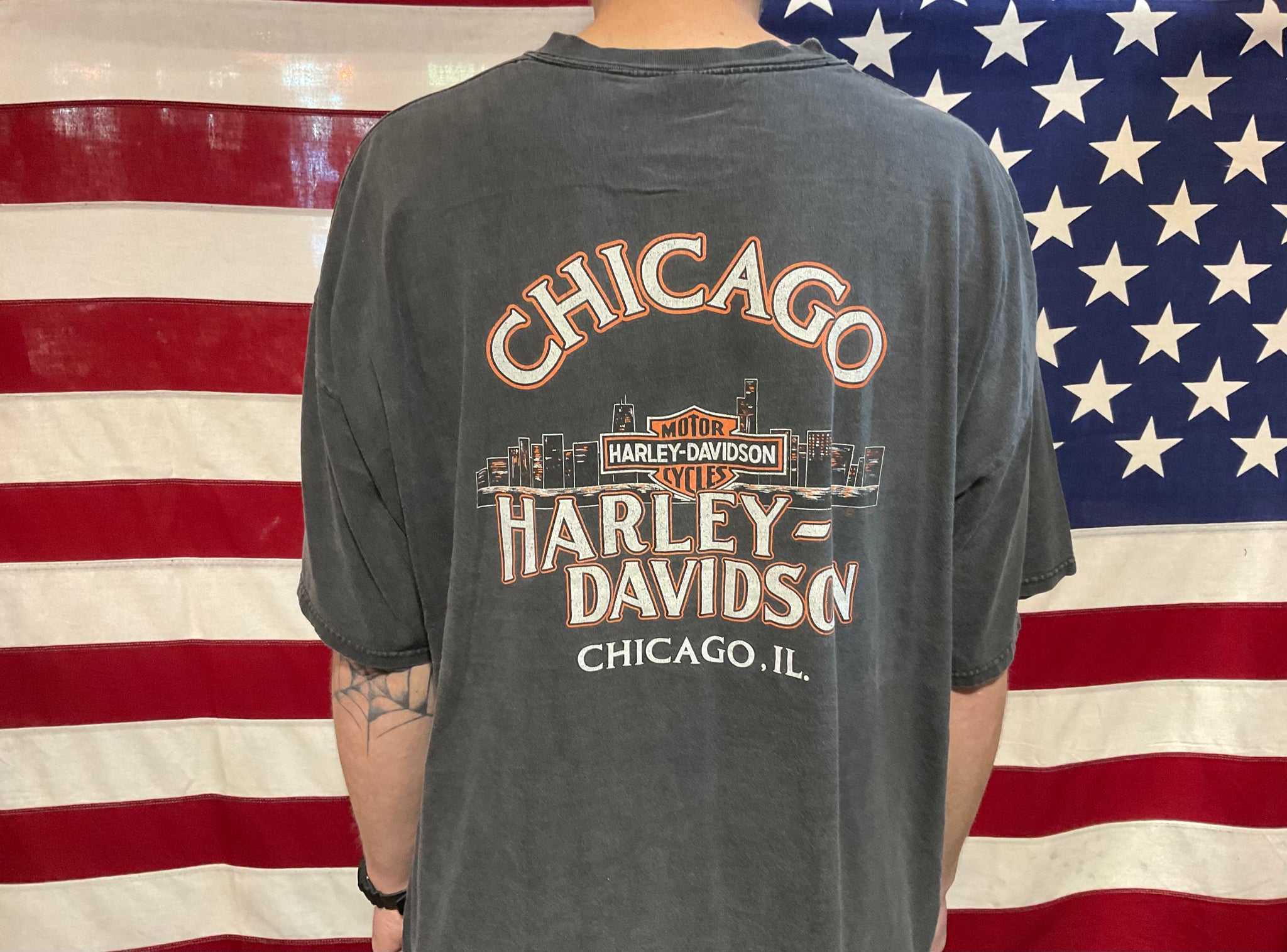 Harley Davidson Vintage 70's Mens T-Shirt©️1978 Chicago Illinois Made –  American Vintage Clothing Co.