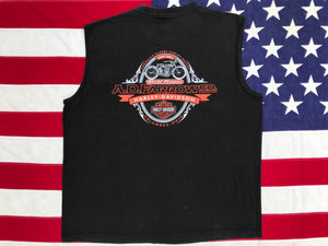 Harley Davidson Vintage 2000’s  Mens Tank Inaugural Mid-West Biker Rally Made in  USA