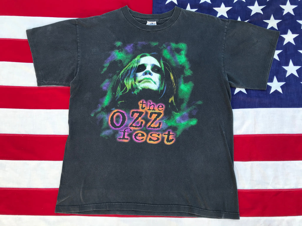 OZZY Osborne THE OZZ FEST 1997 Original Vintage Rock T-Shirt by Cronies Made in USA