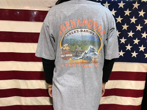 Harley Davidson Vintage Mens T-Shirt Print Year 2006 Shenandoah Made In USA