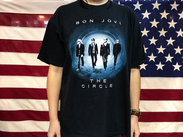 【ROCK1】 BON JOVI THE CIRCLE ツアー バンドTシャツ Bon Jovi The Circle Tour 2010-2011 USA Original Vintage Rock T