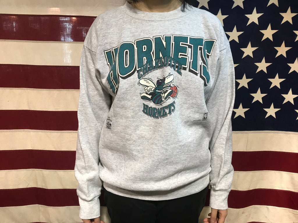 Charlotte Hornets NBA 90’s Vintage Crew Sporting Sweat by Tultex Made in USA
