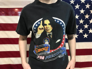 OZZY Osborne OZZFEST 2004 Ozzy For President Original Vintage Rock T- Shirt