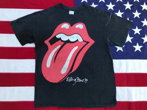 Rolling Stones The North American Tour 1989 Original Vintage Rock T-Shirt by Spring Ford Sportswear Made in USA
