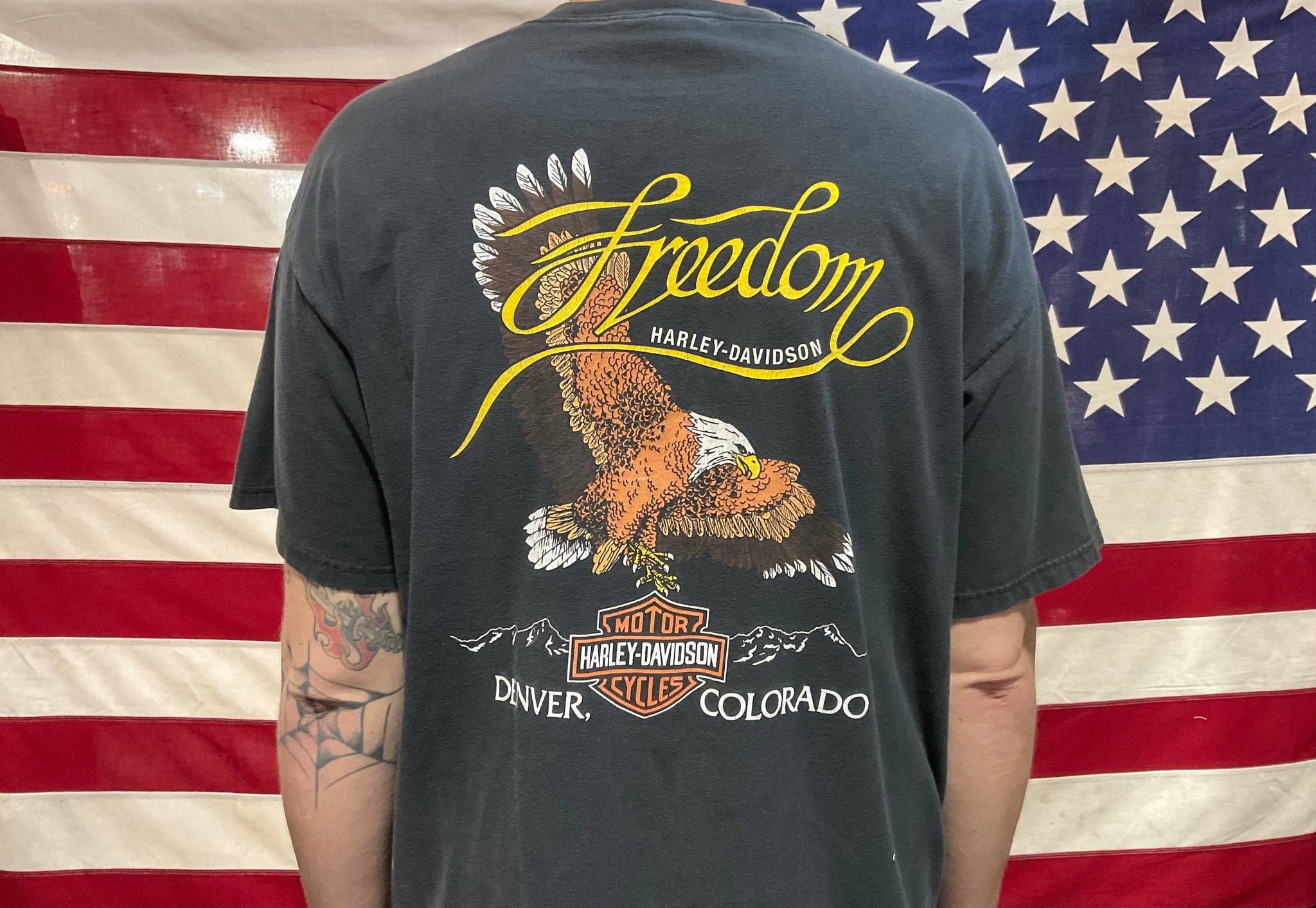 Harley Davidson Vintage Mens T-Shirt Print Year ©️2006 H-D Denver Colorado Made In USA