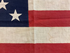 USA Vintage 1970’s United States America Printed Cotton Flag Authentic