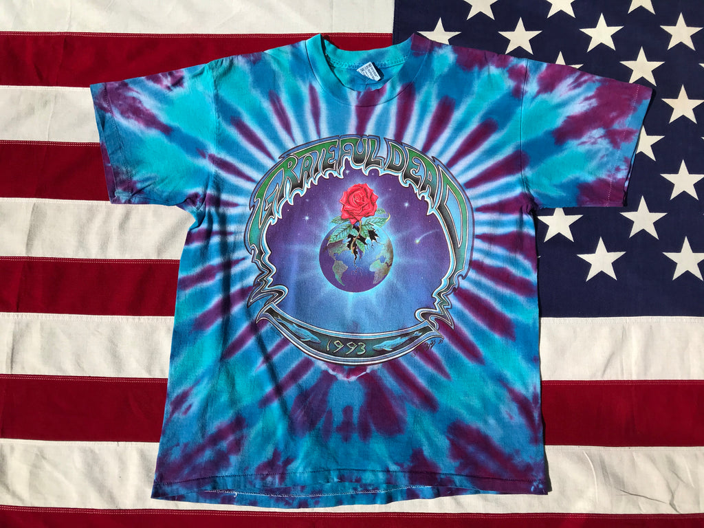 Grateful Dead - M.DuBois “ Summer Tour 1993 “ Original Vintage Rock Tie Dye T-Shirt by Anvil Made in USA