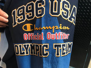 Champion Official 1996 Atlanta USA Olympic Summer Team Vintage Windbreaker Jacket
