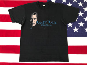 Randy Travis I Told You So Original Vintage Rock T-Shirt by Screen Stars®️Made in USA