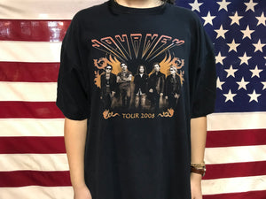 Journey 2008 Tour Original Vintage Rock T-Shirt by Anvil