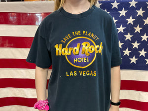 Hard Rock®️Hotel Las Vegas Save The Planet Vintage 90’s Made in USA T-Shirt