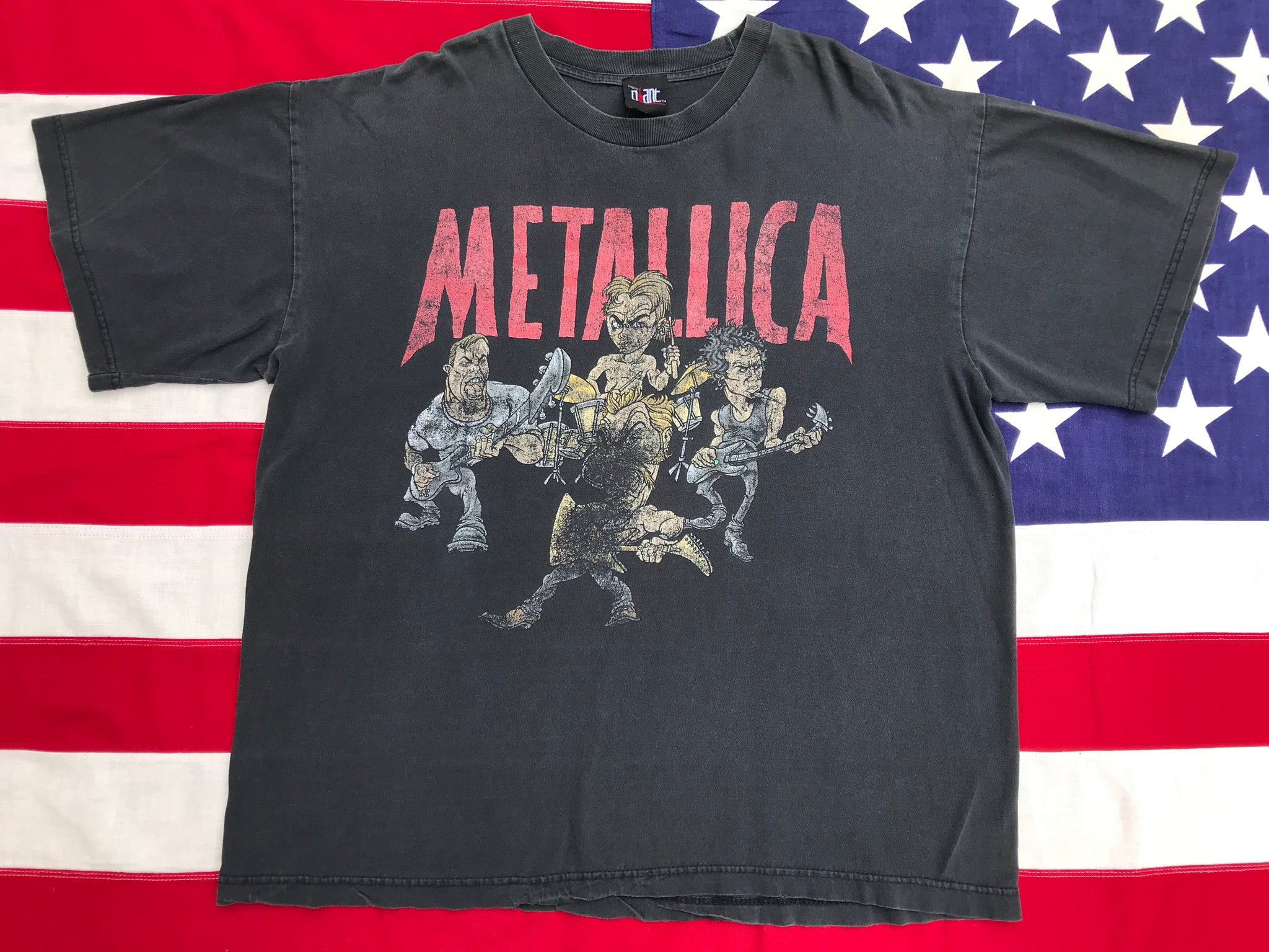 Metallica Caricature “ Load Tour “ Original Vintage Rock T-Shirt – Vintage Clothing Co.